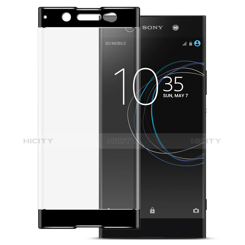 Sony Xperia XA1 Ultra用強化ガラス フル液晶保護フィルム ソニー ブラック