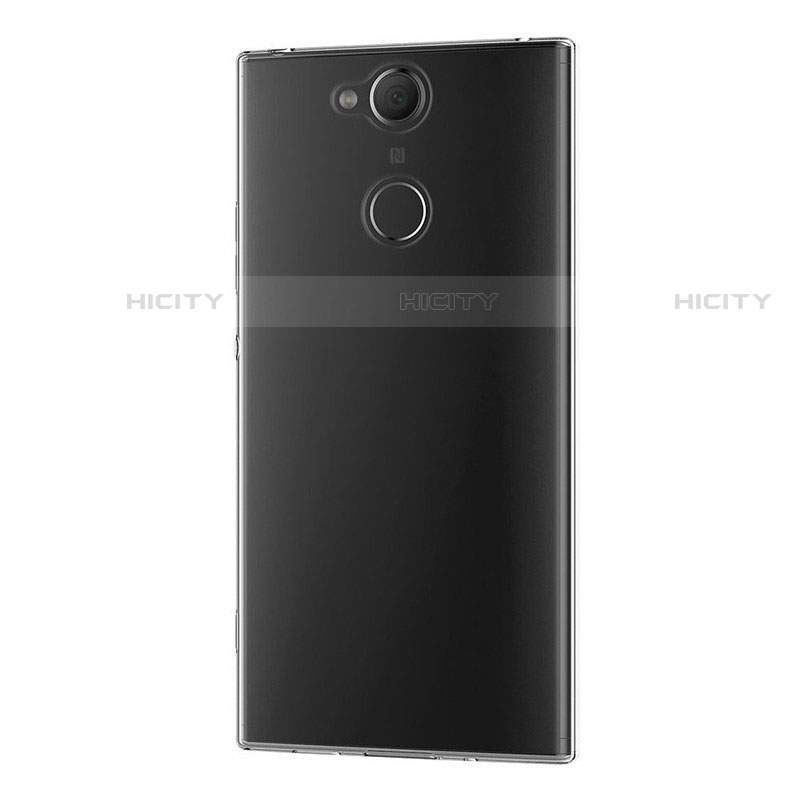 Sony Xperia XA2 Plus用極薄ソフトケース シリコンケース 耐衝撃 全面保護 クリア透明 T02 ソニー クリア