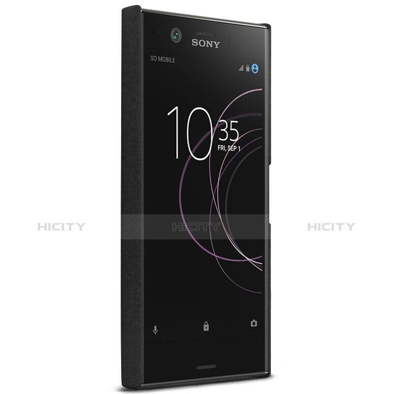 Sony Xperia XZ1 Compact用ハードケース カバー プラスチック アンド指輪 ソニー ブラック