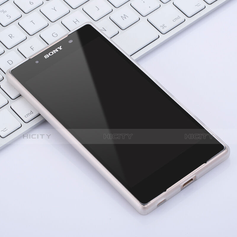 Sony Xperia Z5用シリコンケース ソフトタッチラバー 質感もマット ソニー ホワイト