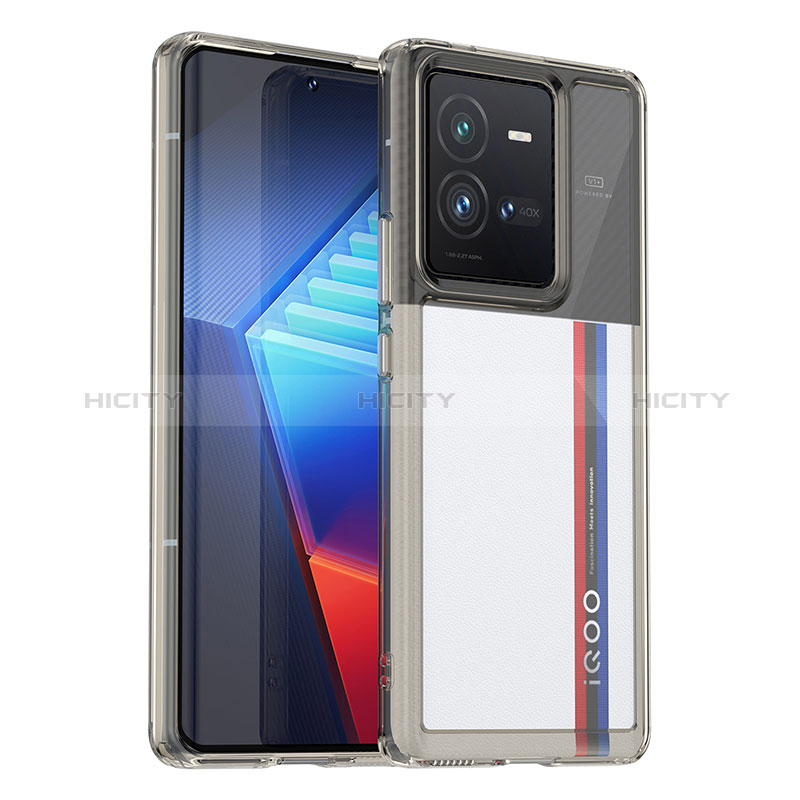 Vivo iQOO 10 Pro 5G用ハイブリットバンパーケース クリア透明 プラスチック カバー J01S Vivo 