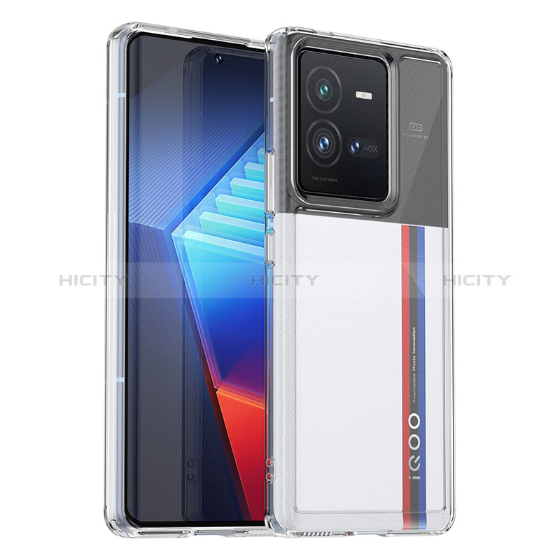 Vivo iQOO 10 Pro 5G用ハイブリットバンパーケース クリア透明 プラスチック カバー J01S Vivo 