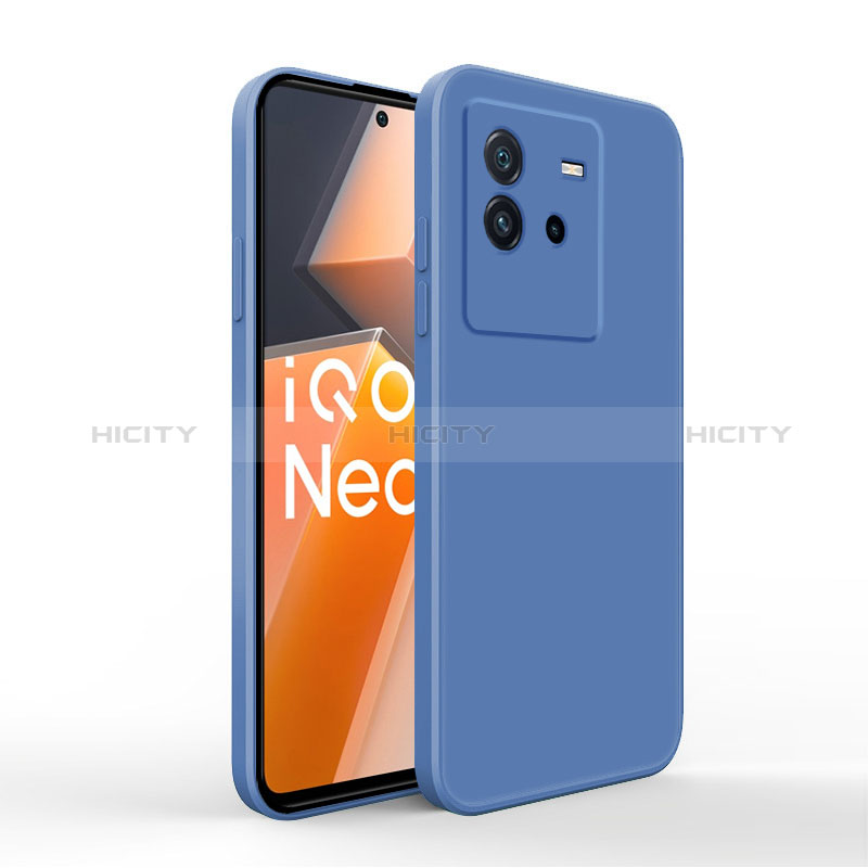 Vivo iQOO Neo6 5G用360度 フルカバー極薄ソフトケース シリコンケース 耐衝撃 全面保護 バンパー YK4 Vivo ネイビー