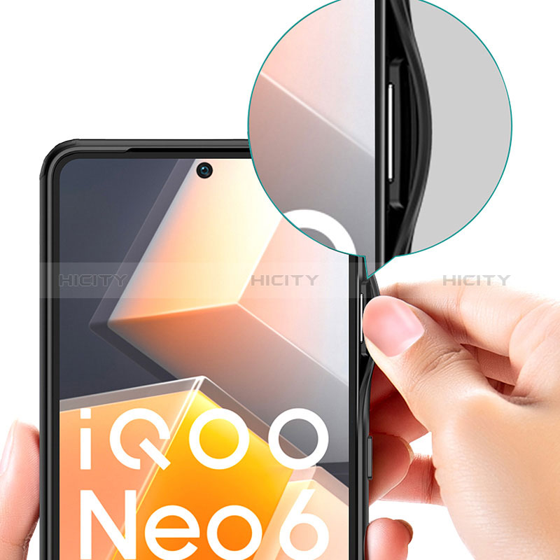 Vivo iQOO Neo6 5G用ハイブリットバンパーケース クリア透明 プラスチック カバー WL1 Vivo 