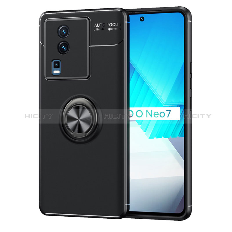 Vivo iQOO Neo7 SE用極薄ソフトケース シリコンケース 耐衝撃 全面保護 アンド指輪 マグネット式 バンパー SD2 Vivo 