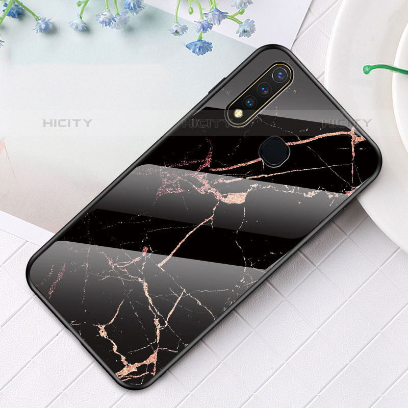 Vivo iQOO U3 4G用ハイブリットバンパーケース プラスチック パターン 鏡面 カバー Vivo 