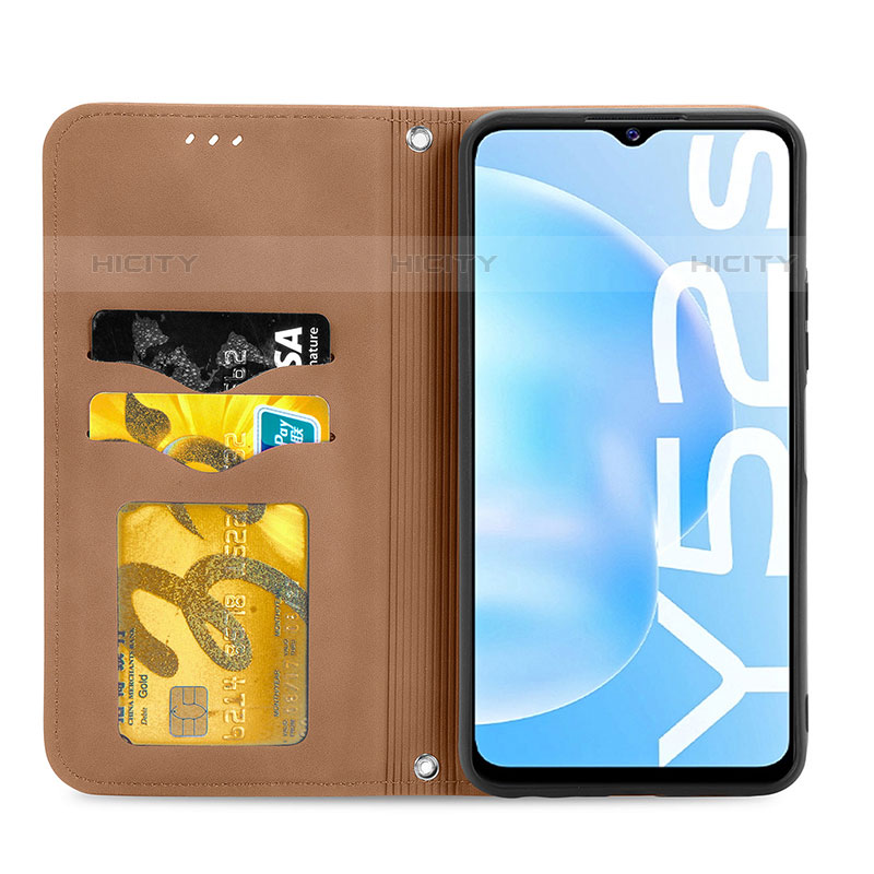 Vivo iQOO U3x 5G用手帳型 レザーケース スタンド カバー S04D Vivo 