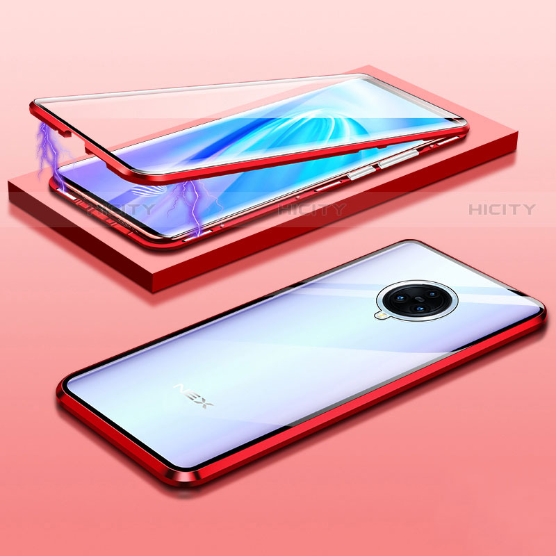 Vivo Nex 3用ケース 高級感 手触り良い アルミメタル 製の金属製 360度 フルカバーバンパー 鏡面 カバー M01 Vivo 