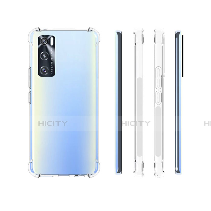 Vivo V20 SE用極薄ソフトケース シリコンケース 耐衝撃 全面保護 クリア透明 カバー Vivo クリア