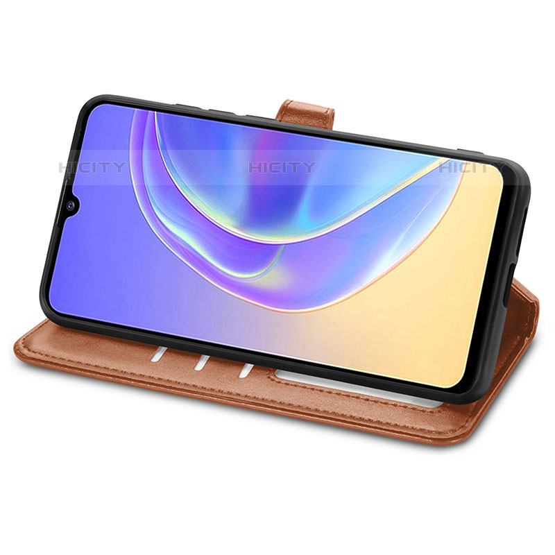 Vivo V21e 5G用手帳型 レザーケース スタンド カバー S05D Vivo 