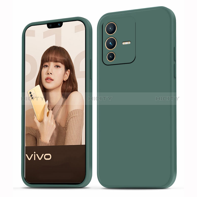 Vivo V23 5G用360度 フルカバー極薄ソフトケース シリコンケース 耐衝撃 全面保護 バンパー YK4 Vivo 