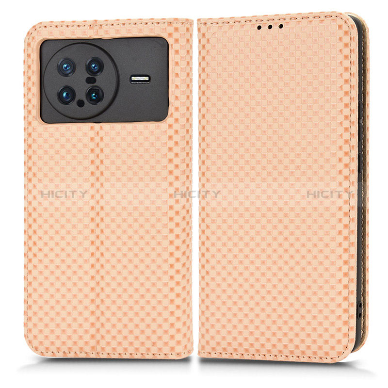 Vivo X Note用手帳型 レザーケース スタンド カバー C03X Vivo ゴールド