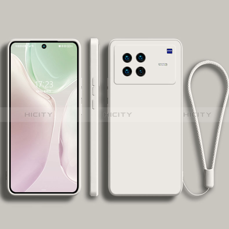 Vivo X Note用360度 フルカバー極薄ソフトケース シリコンケース 耐衝撃 全面保護 バンパー YK1 Vivo ホワイト