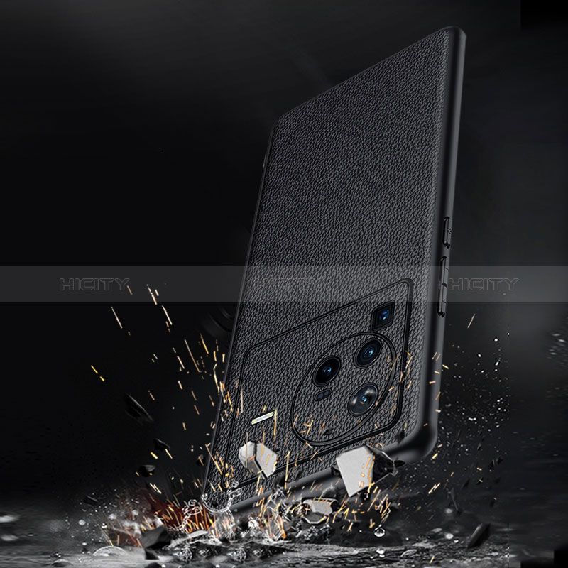 Vivo X80 Pro 5G用ケース 高級感 手触り良いレザー柄 DL2 Vivo 