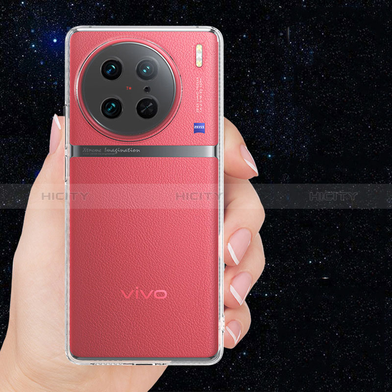 Vivo X90 5G用極薄ソフトケース シリコンケース 耐衝撃 全面保護 クリア透明 カバー Vivo クリア