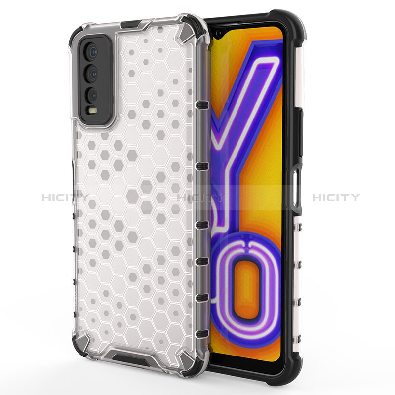 Vivo Y12s (2021)用360度 フルカバー ハイブリットバンパーケース クリア透明 プラスチック カバー AM2 Vivo 