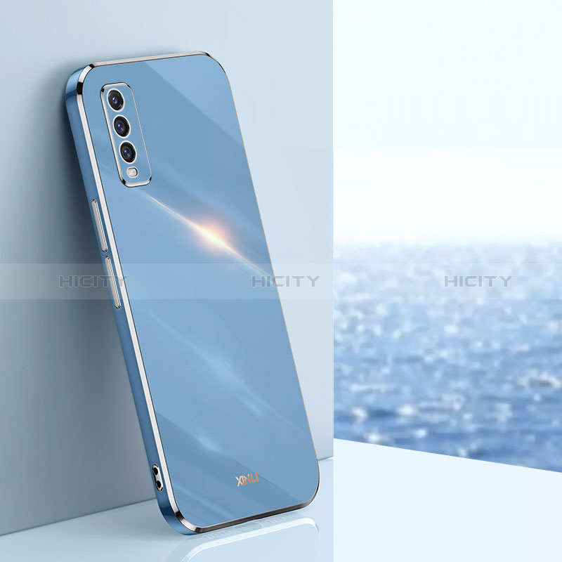 Vivo Y20 (2021)用極薄ソフトケース シリコンケース 耐衝撃 全面保護 XL1 Vivo ネイビー