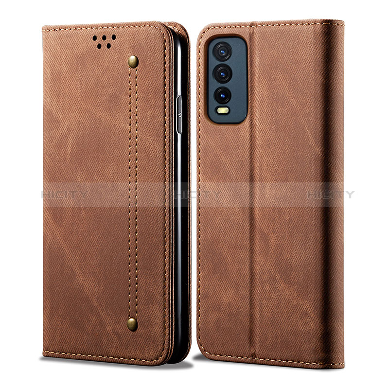 Vivo Y20 (2021)用手帳型 布 スタンド B01S Vivo 