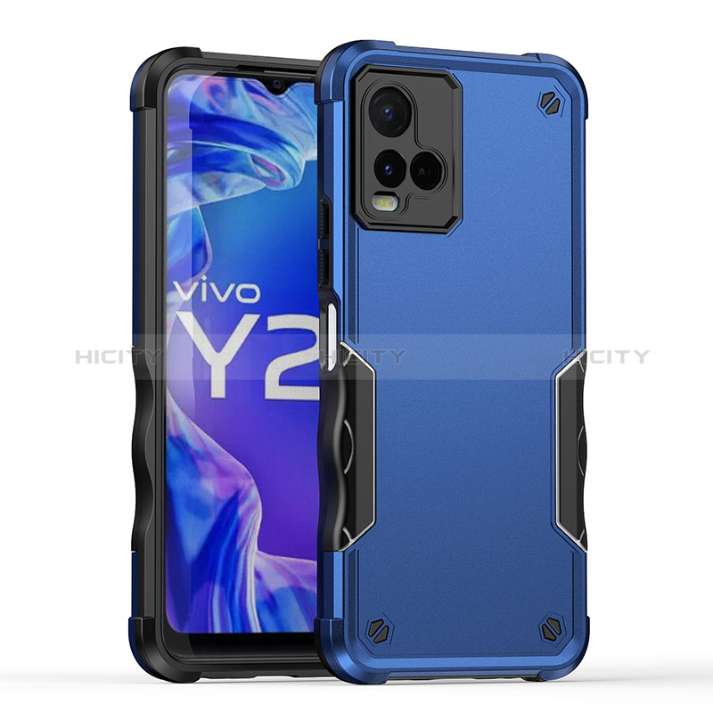 Vivo Y21用ハイブリットバンパーケース プラスチック 兼シリコーン カバー QW1 Vivo 