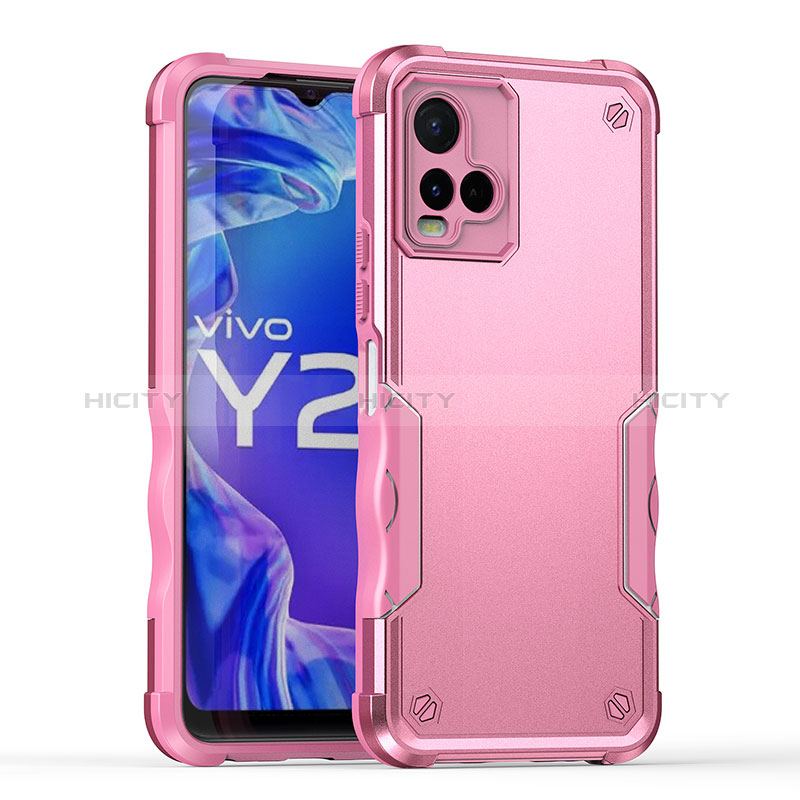 Vivo Y21用ハイブリットバンパーケース プラスチック 兼シリコーン カバー QW1 Vivo 