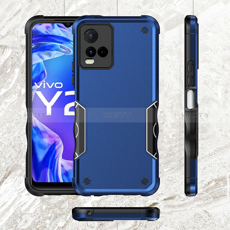 Vivo Y21G用ハイブリットバンパーケース プラスチック 兼シリコーン カバー QW1 Vivo 