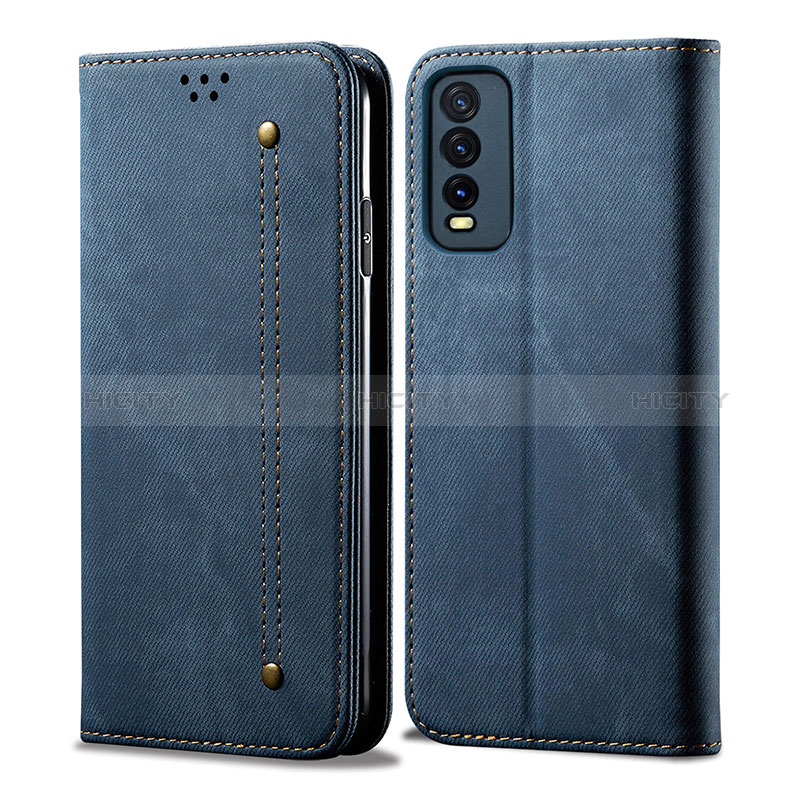 Vivo Y30 (2021)用手帳型 布 スタンド B01S Vivo 