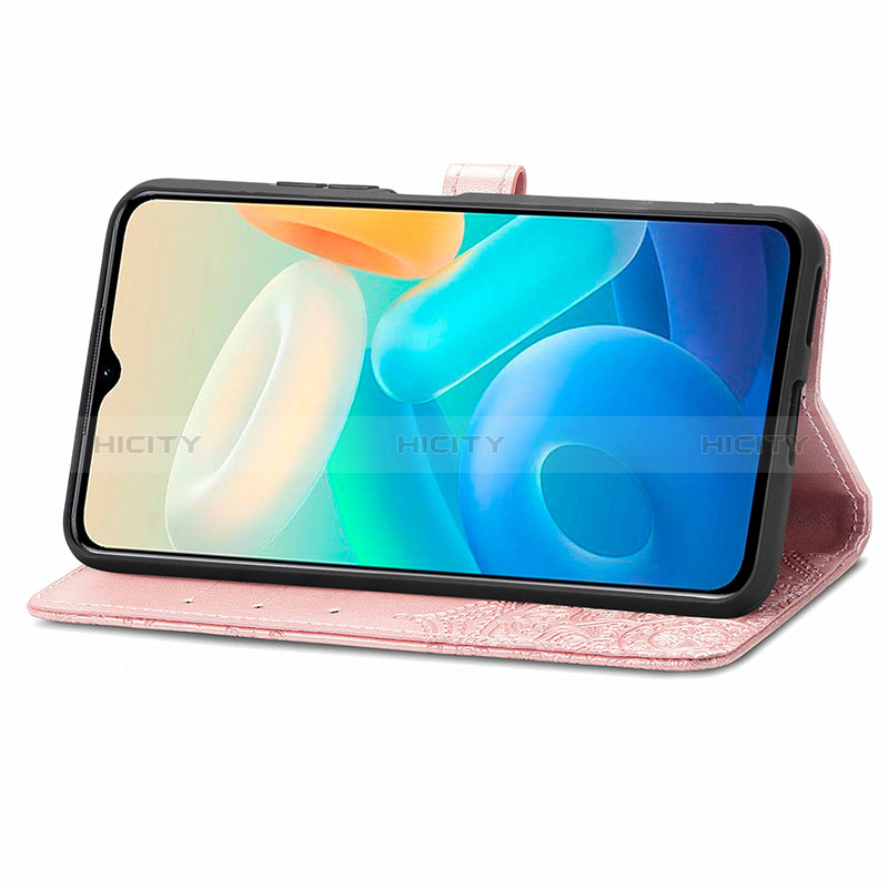 Vivo Y77 5G用手帳型 レザーケース スタンド パターン カバー Vivo 