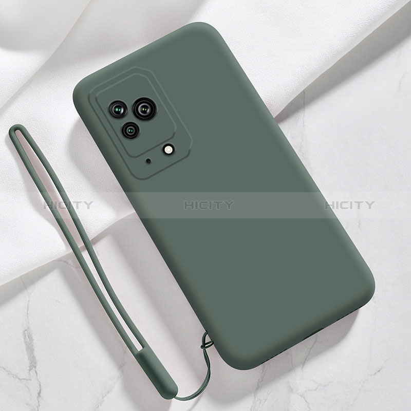 Xiaomi Black Shark 5 5G用360度 フルカバー極薄ソフトケース シリコンケース 耐衝撃 全面保護 バンパー YK1 Xiaomi モスグリー