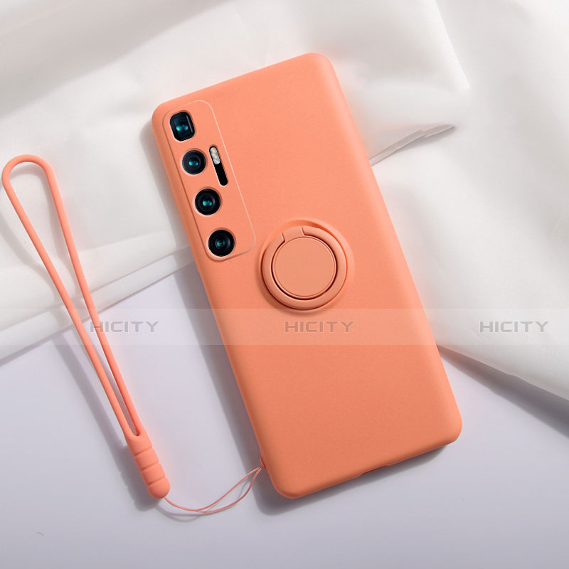 Xiaomi Mi 10 Ultra用360度 フルカバー極薄ソフトケース シリコンケース 耐衝撃 全面保護 バンパー S03 Xiaomi オレンジ