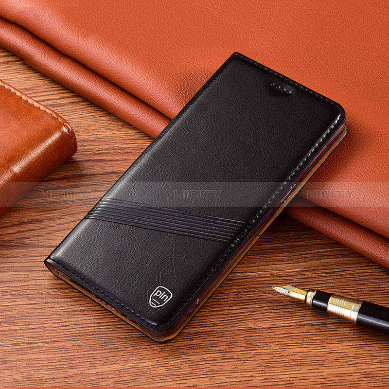 Xiaomi Mi 10i 5G用手帳型 レザーケース スタンド カバー H09P Xiaomi ブラック