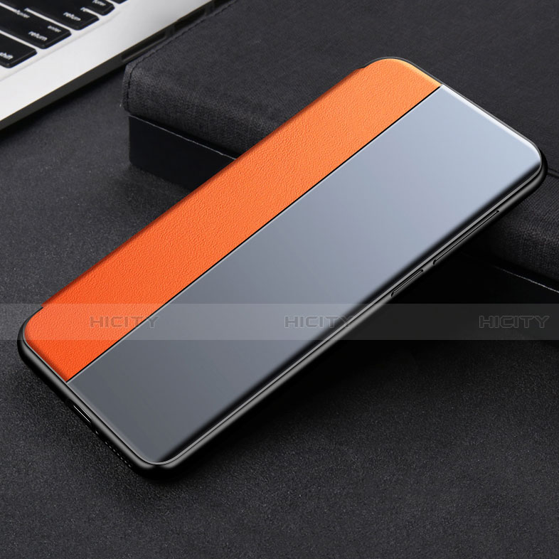 Xiaomi Mi 11 Lite 5G用手帳型 レザーケース スタンド カバー L01 Xiaomi オレンジ