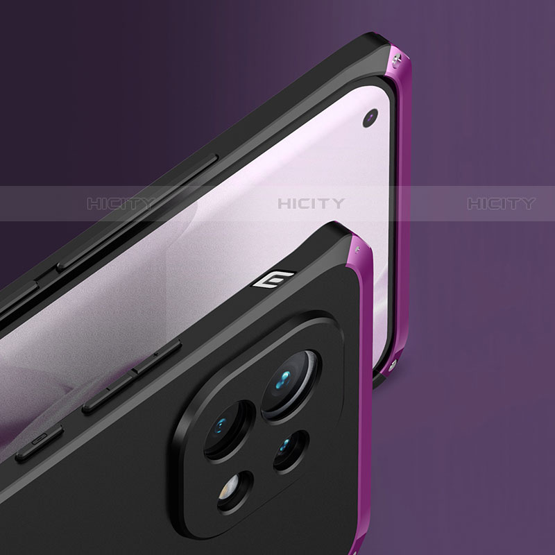 Xiaomi Mi 11 Lite 5G用ケース 高級感 手触り良い アルミメタル 製の金属製 カバー T01 Xiaomi 