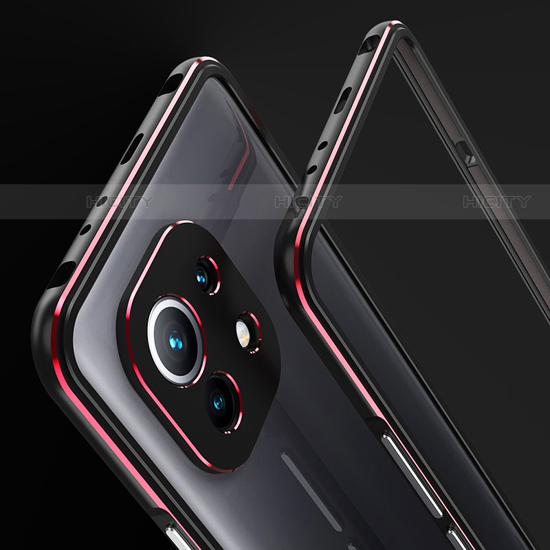 Xiaomi Mi 11 Lite 5G用ケース 高級感 手触り良い アルミメタル 製の金属製 バンパー カバー T01 Xiaomi 