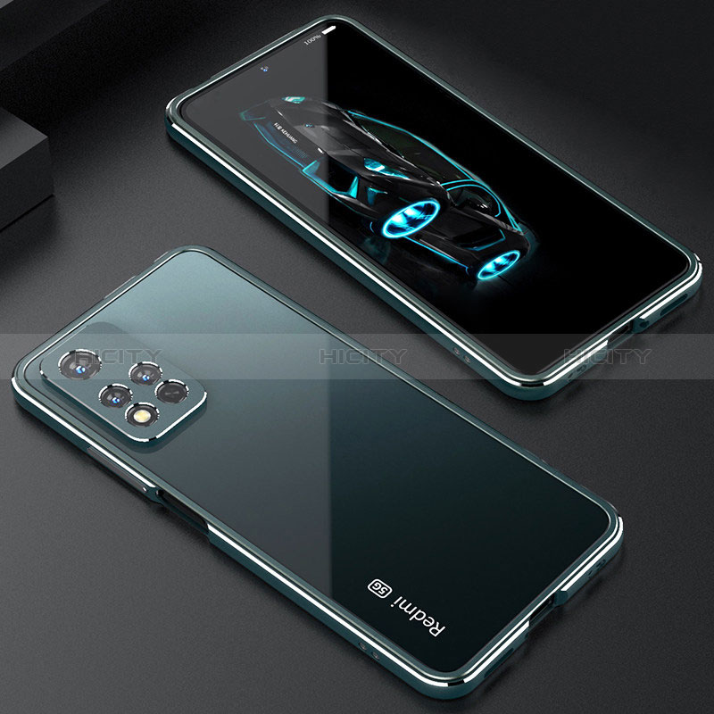 Xiaomi Mi 11i 5G (2022)用ケース 高級感 手触り良い アルミメタル 製の金属製 バンパー カバー S01 Xiaomi グリーン