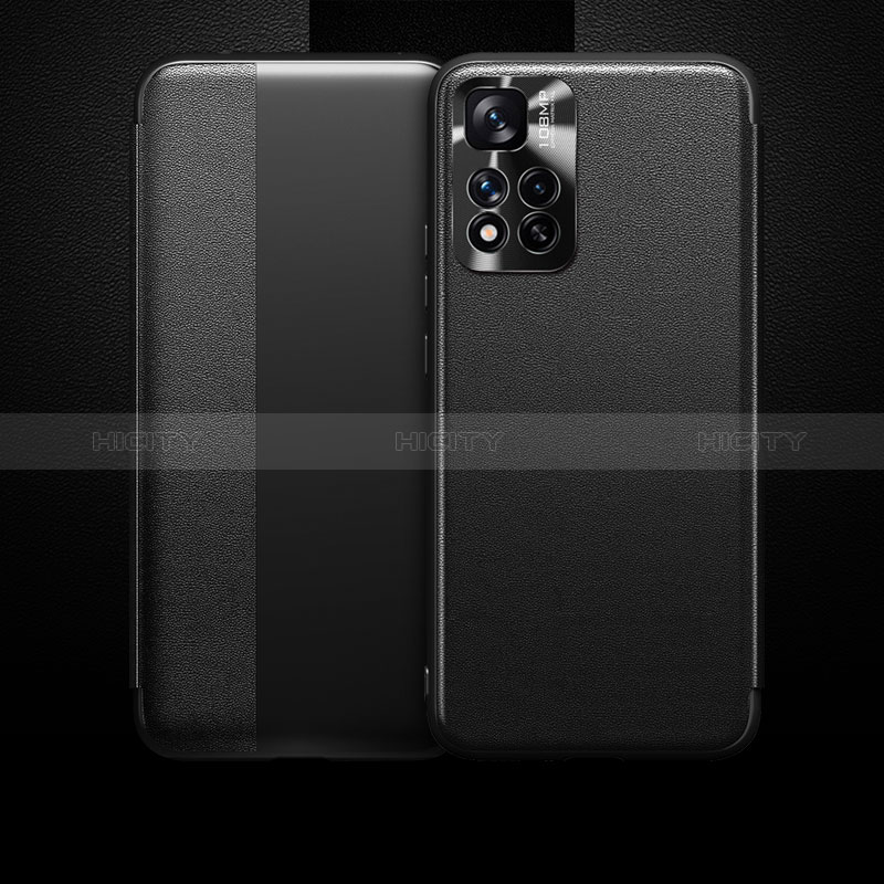Xiaomi Mi 11i 5G (2022)用手帳型 レザーケース スタンド カバー LF1 Xiaomi ブラック