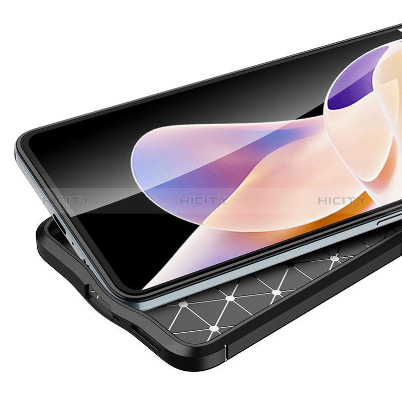 Xiaomi Mi 11i 5G (2022)用シリコンケース ソフトタッチラバー レザー柄 カバー Xiaomi 