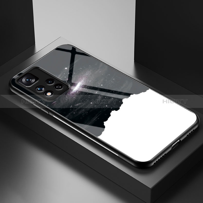 Xiaomi Mi 11i 5G (2022)用ハイブリットバンパーケース プラスチック パターン 鏡面 カバー LS1 Xiaomi 