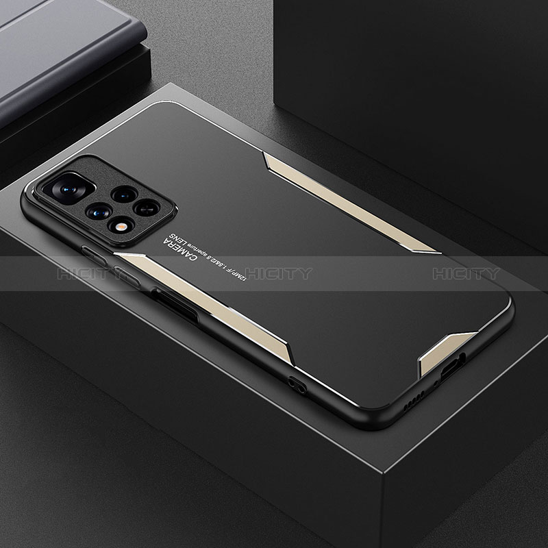 Xiaomi Mi 11i 5G (2022)用ケース 高級感 手触り良い アルミメタル 製の金属製 兼シリコン カバー Xiaomi 