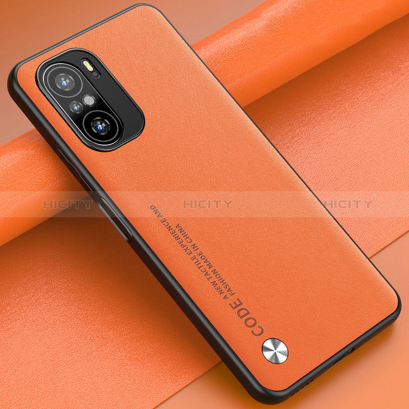Xiaomi Mi 11X 5G用ケース 高級感 手触り良いレザー柄 S01 Xiaomi オレンジ