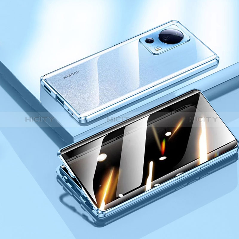 Xiaomi Mi 12 Lite NE 5G用ケース 高級感 手触り良い アルミメタル 製の金属製 360度 フルカバーバンパー 鏡面 カバー P02 Xiaomi 
