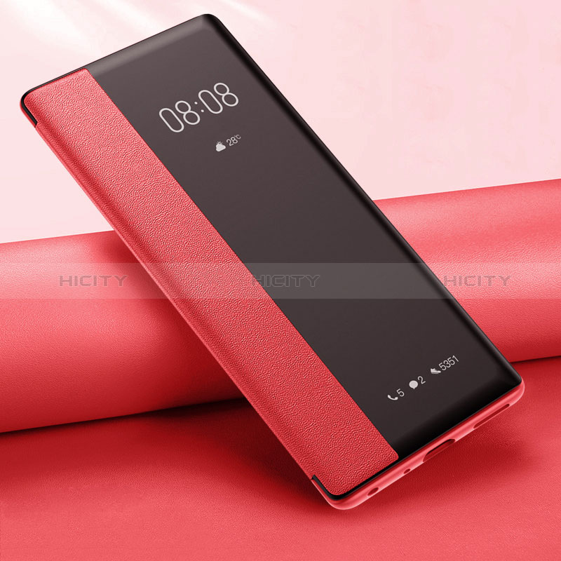 Xiaomi Mi 14 5G用手帳型 レザーケース スタンド カバー Xiaomi レッド