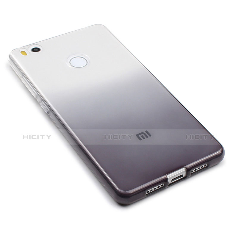 Xiaomi Mi 4S用極薄ソフトケース グラデーション 勾配色 クリア透明 Xiaomi グレー