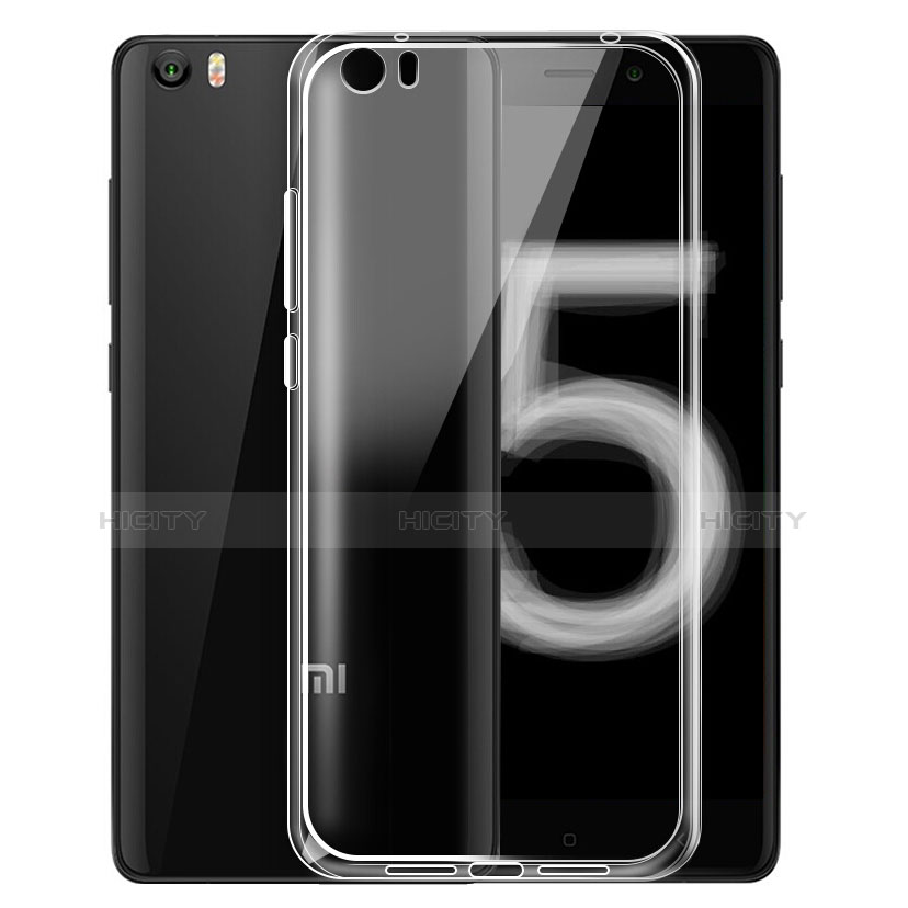 Xiaomi Mi 5用極薄ソフトケース シリコンケース 耐衝撃 全面保護 クリア透明 T03 Xiaomi クリア