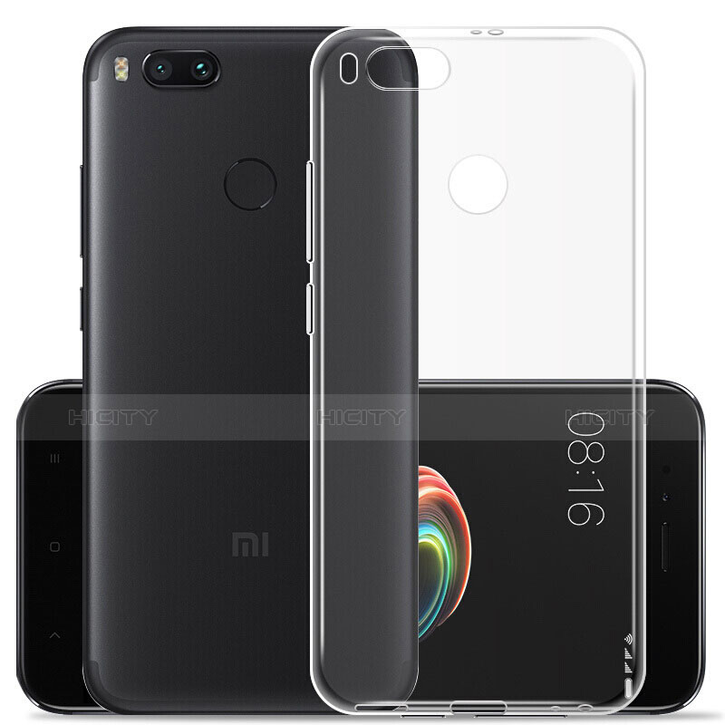 Xiaomi Mi 5X用極薄ソフトケース シリコンケース 耐衝撃 全面保護 クリア透明 Xiaomi クリア