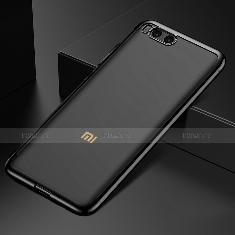 Xiaomi Mi 6用ハイブリットバンパーケース クリア透明 プラスチック Xiaomi ブラック