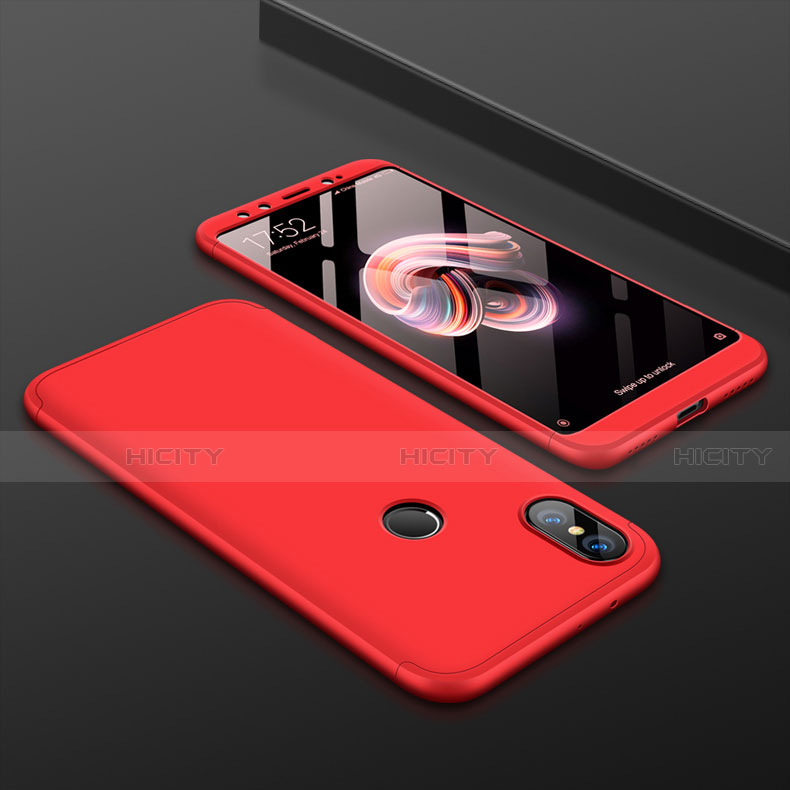 Xiaomi Mi 6X用ハードケース プラスチック 質感もマット 前面と背面 360度 フルカバー Xiaomi レッド