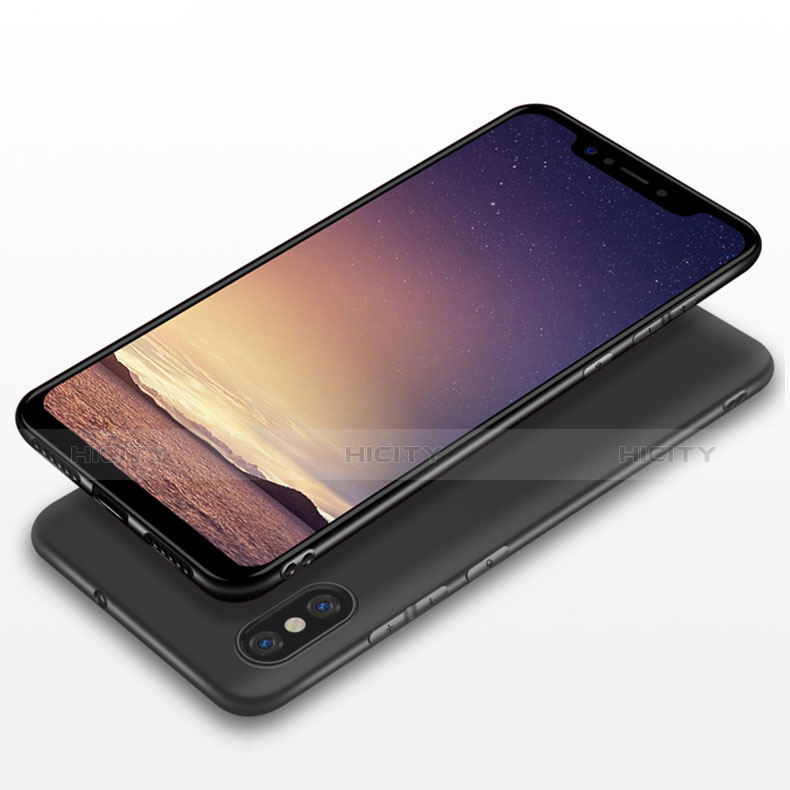 Xiaomi Mi 8用極薄ソフトケース シリコンケース 耐衝撃 全面保護 Xiaomi ブラック