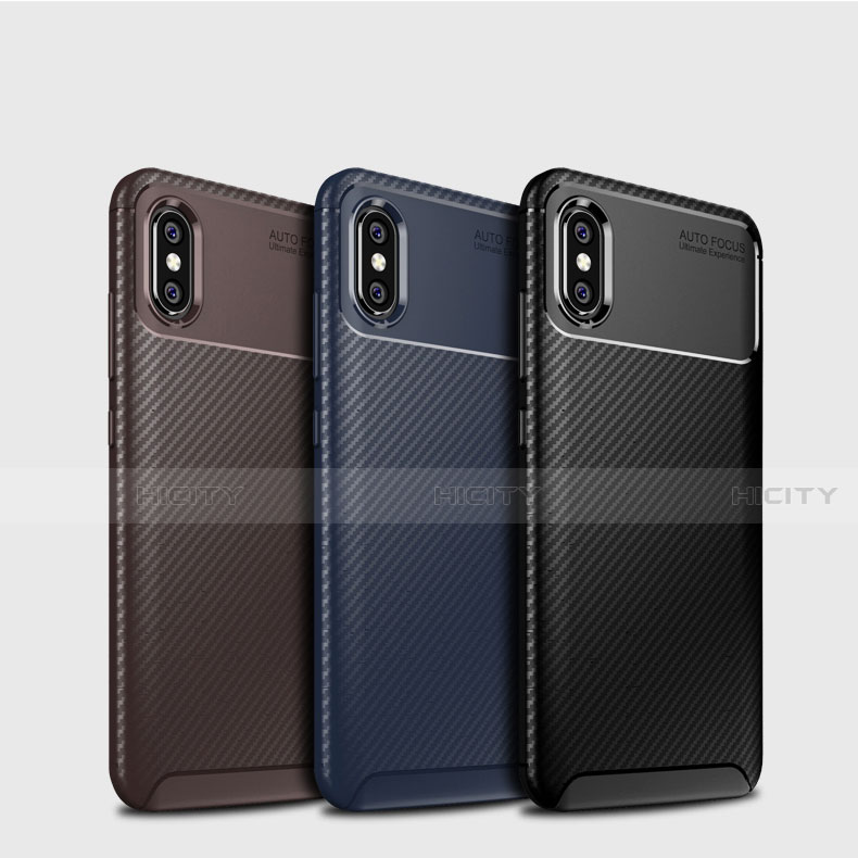 Xiaomi Mi 8用シリコンケース ソフトタッチラバー ツイル カバー A01 Xiaomi 