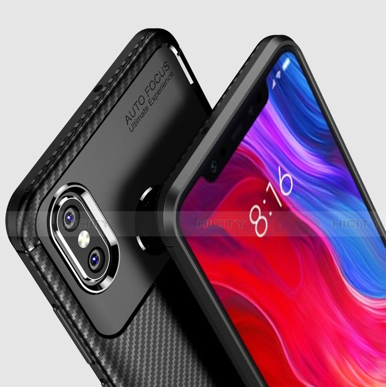 Xiaomi Mi 8用シリコンケース ソフトタッチラバー ツイル カバー A01 Xiaomi 