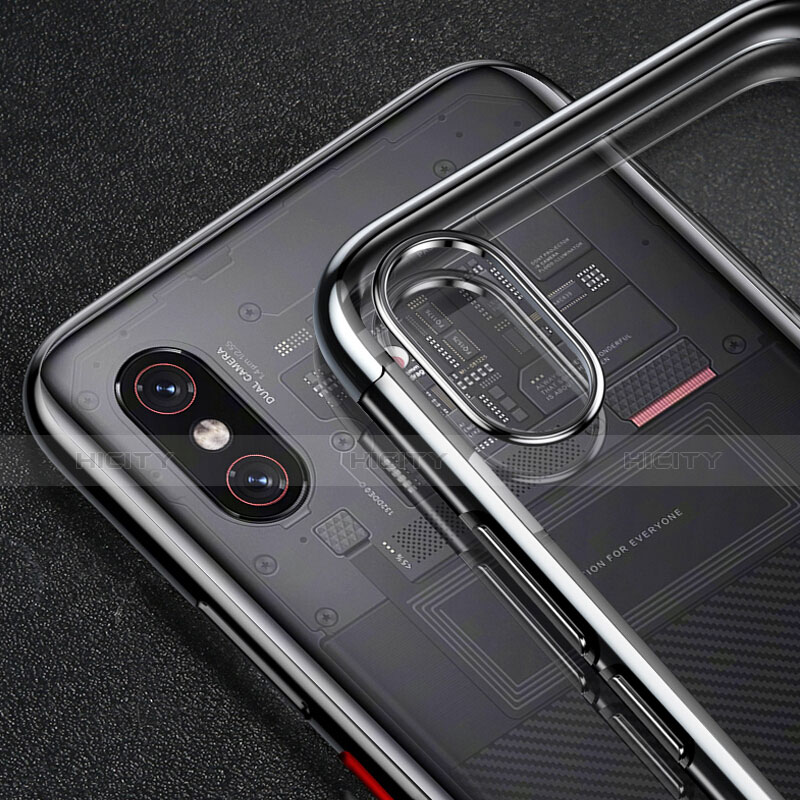 Xiaomi Mi 8 Explorer用極薄ソフトケース シリコンケース 耐衝撃 全面保護 クリア透明 T07 Xiaomi クリア